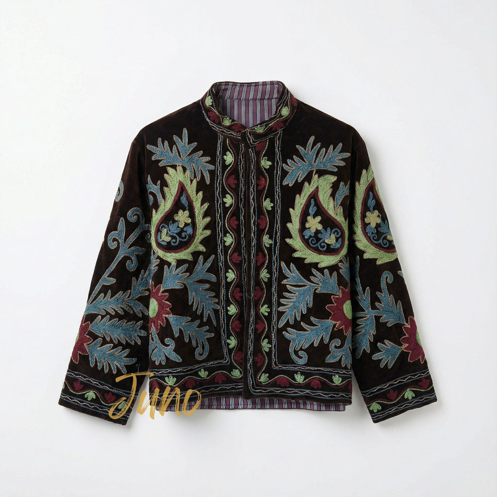 Dark Brown Velvet Jacket