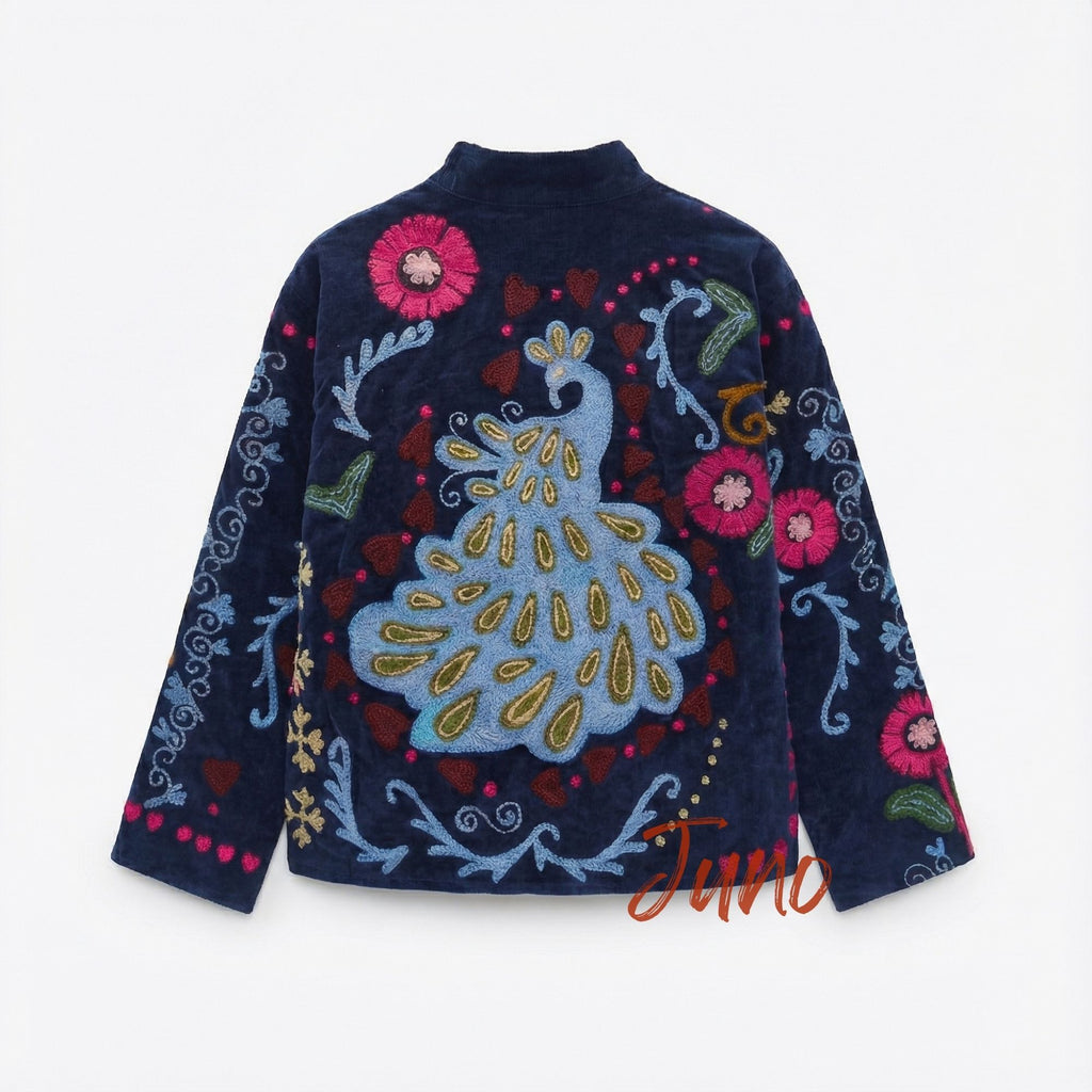 Peacock Velvet Jacket