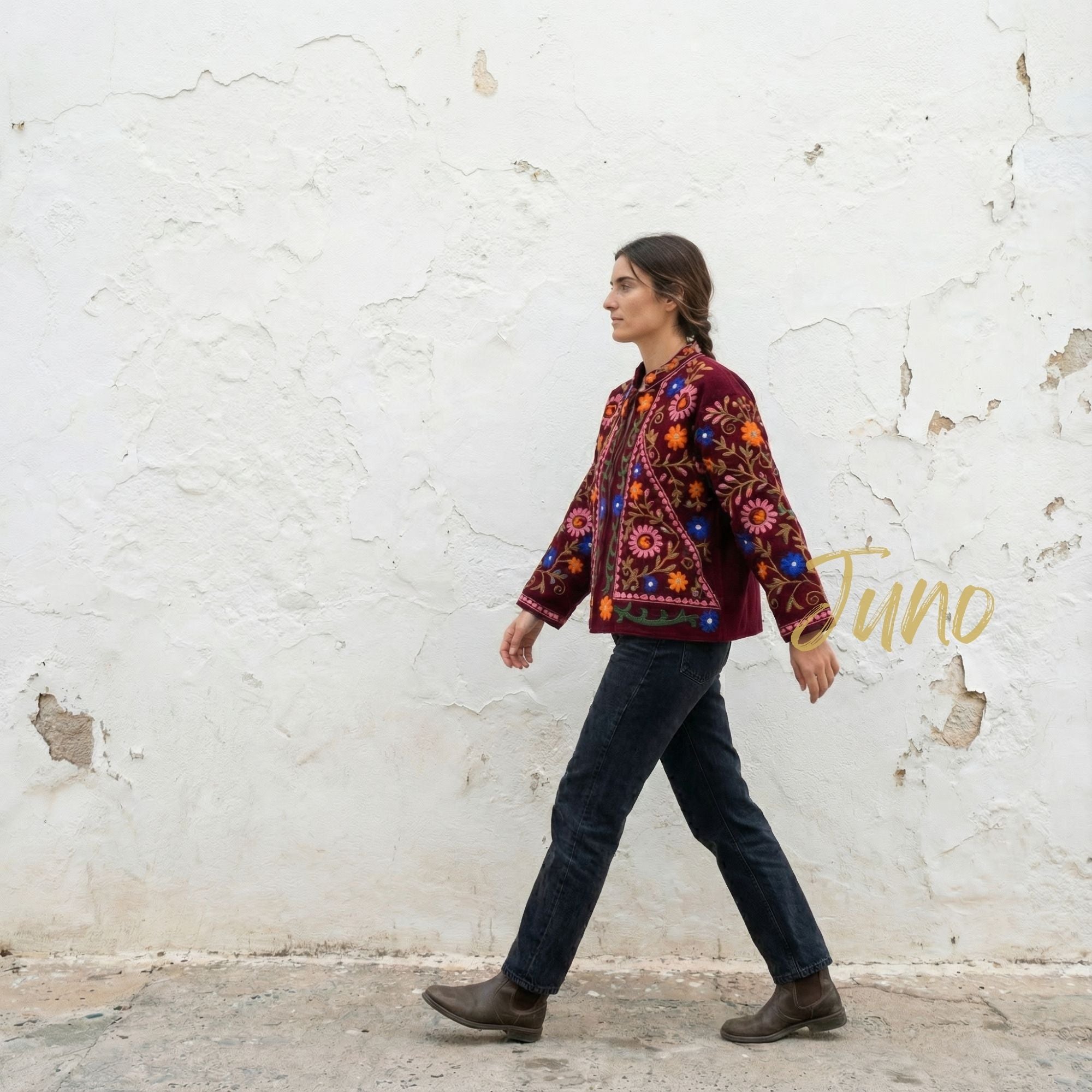 Maroon Velvet Jacket