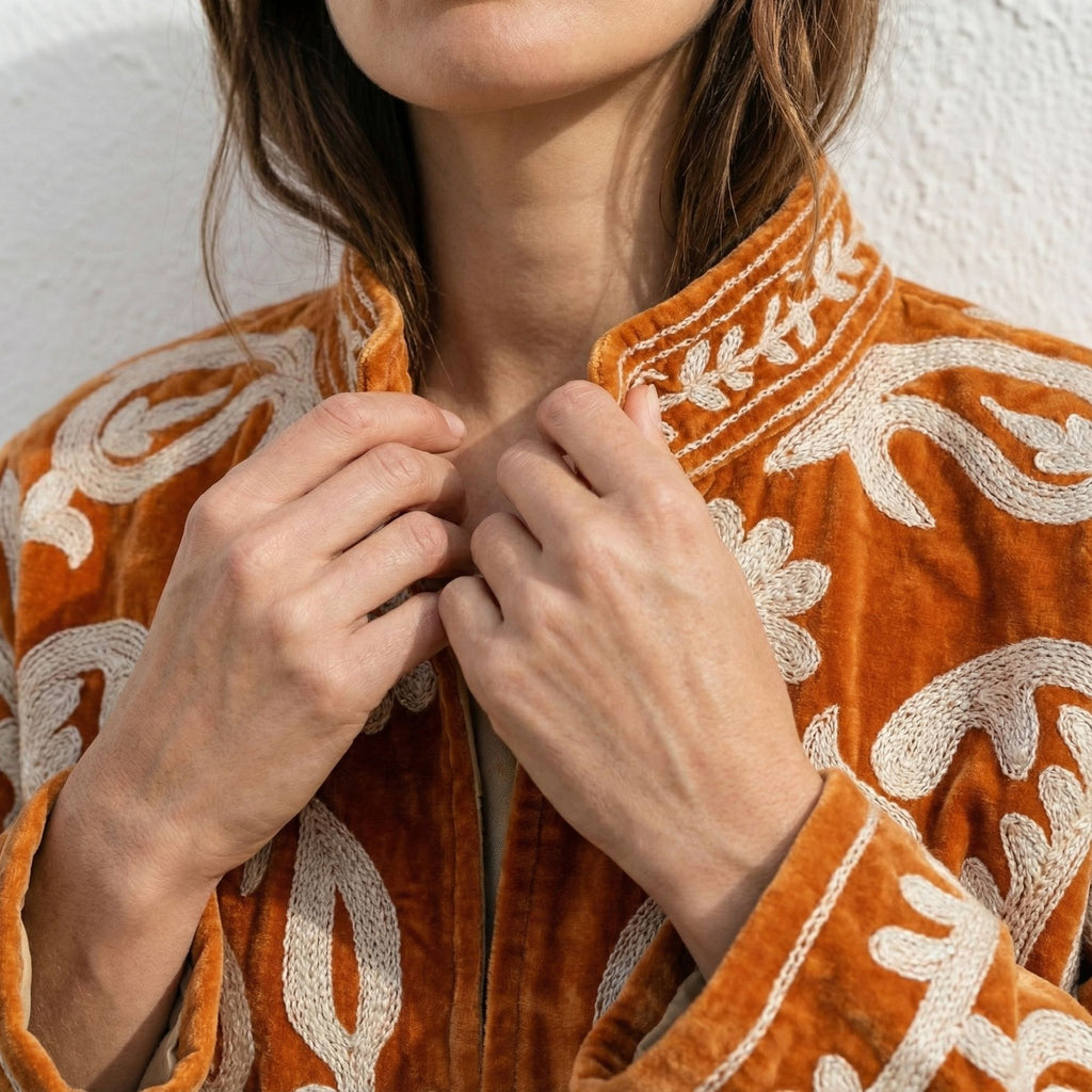 Rust Velvet Jacket