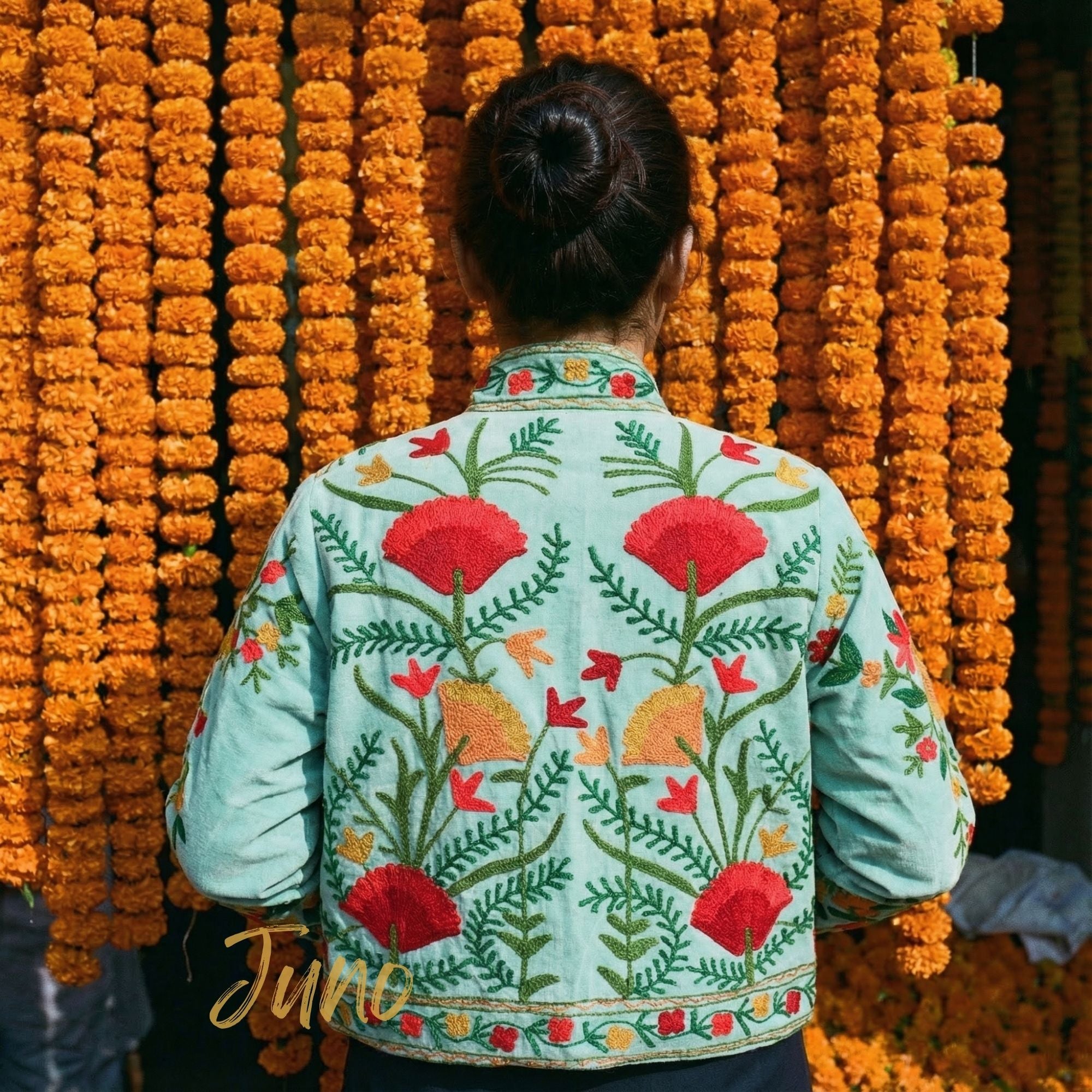 Sage Green Velvet Jacket