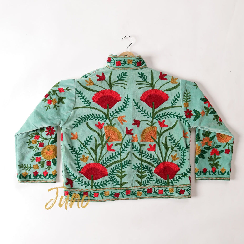 Sage Green Velvet Jacket