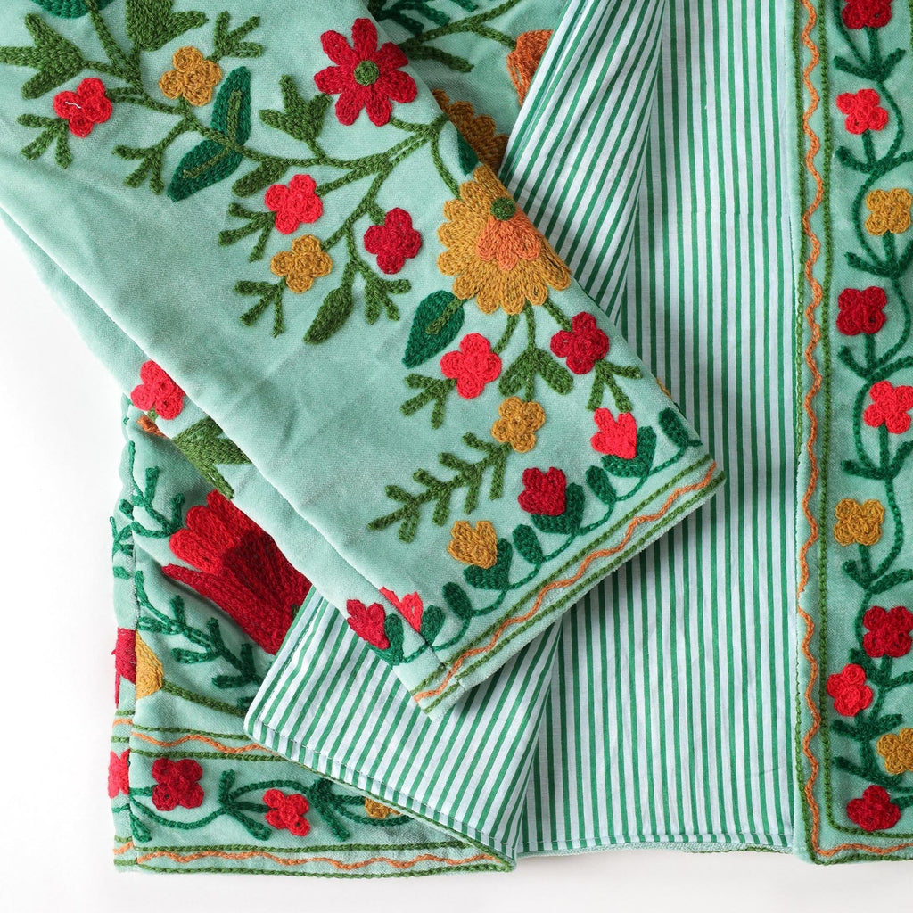 Sage Green Velvet Jacket