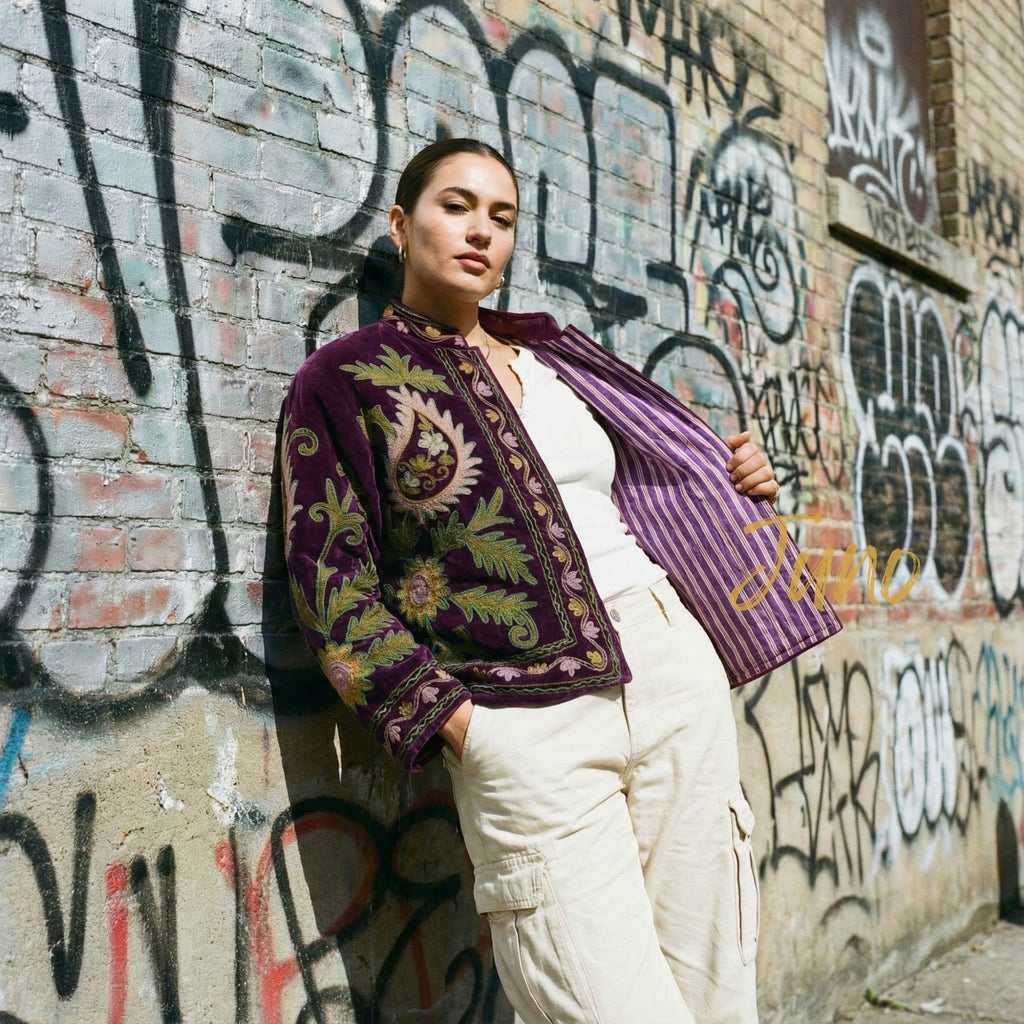 Deep Purple Velvet Jacket