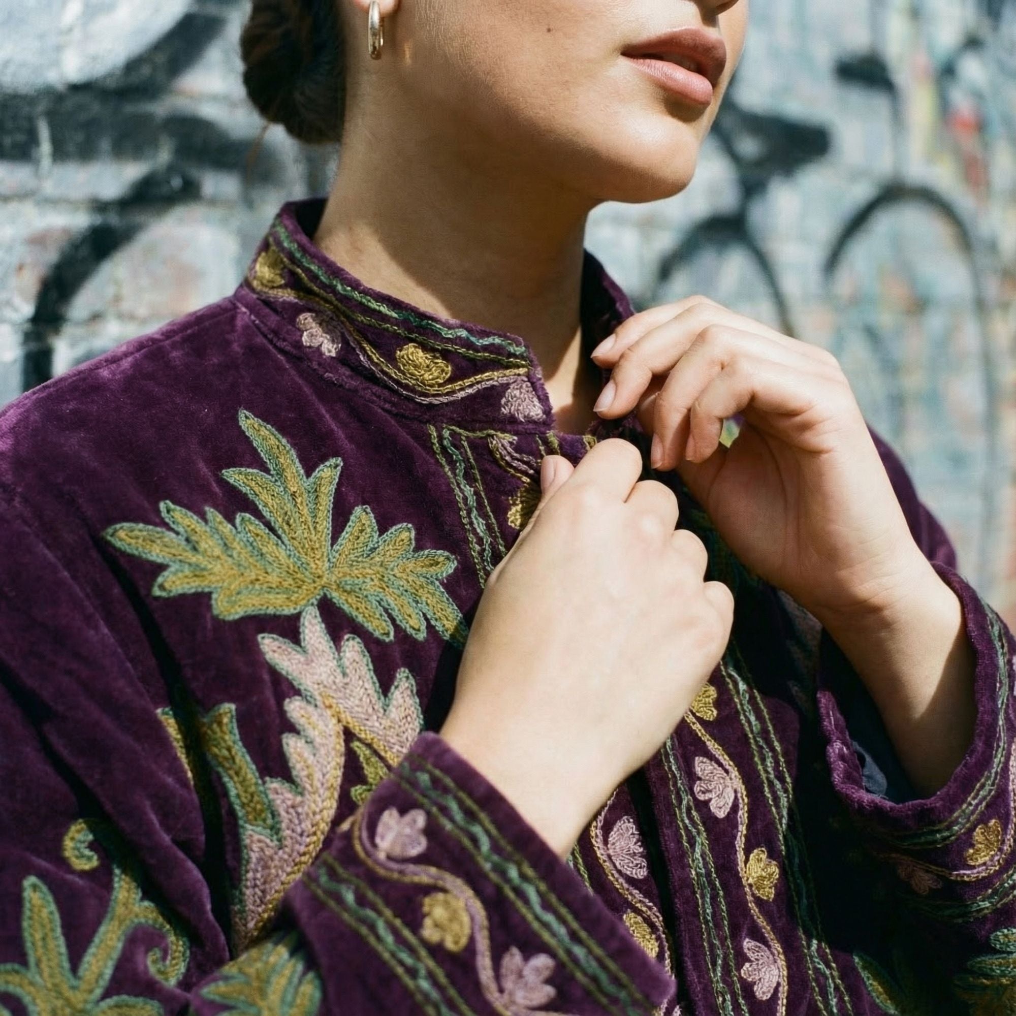 Deep Purple Velvet Jacket